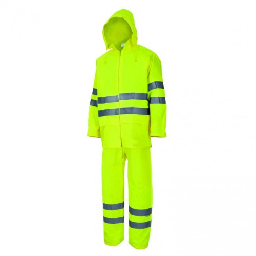 Traje de lluvia dos piezas alta visibilidad Traje de lluvia dos piezas alta visibilidad