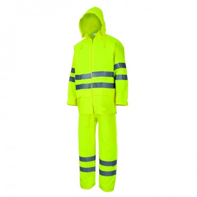 Traje de lluvia dos piezas alta visibilidad