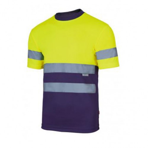 Camiseta técnica bicolor manga corta alta visibilidad Camiseta técnica bicolor manga corta alta visibilidad
