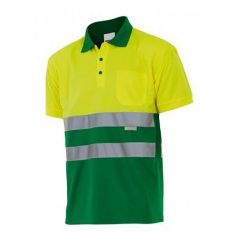 Polo bicolor manga corta alta visibilidad Polo bicolor manga corta alta visibilidad