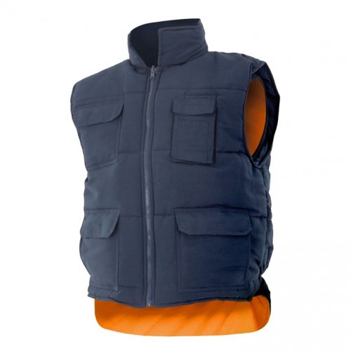 Chaleco acolchado reversible alta visibilidad