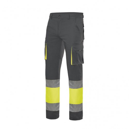 Pantalón 100% algodón bicolor multibolsillos alta visibilidad Pantalón 100% algodón bicolor multibolsillos alta visibilidad