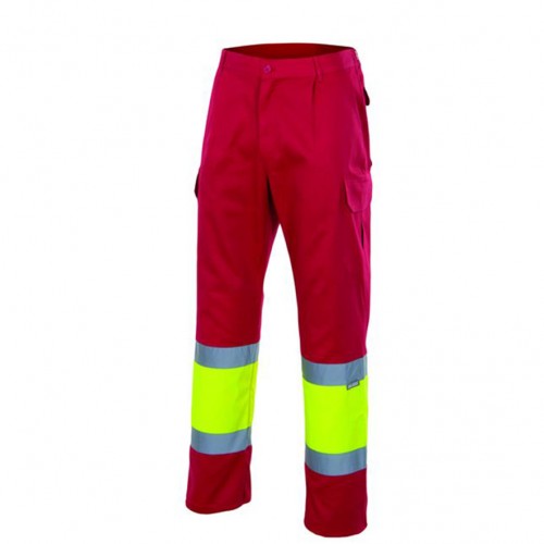 Pantalón bicolor multibolsillos alta visibilidad Pantalón bicolor multibolsillos alta visibilidad