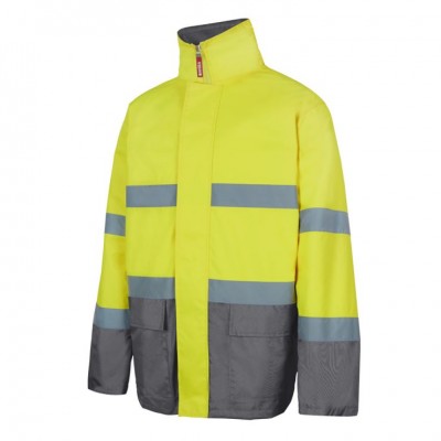 Parka bicolor alta visibilidad